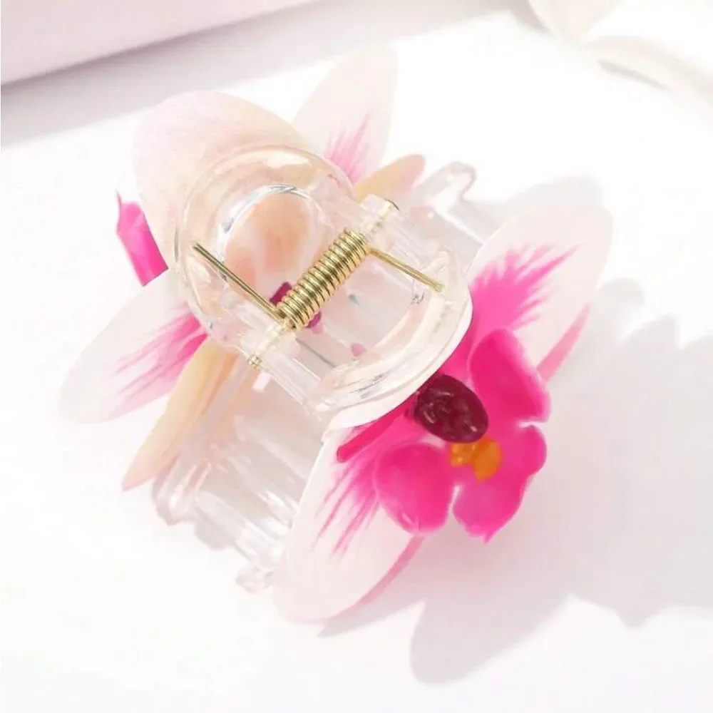 Pink Orchid Hair Clip A1605